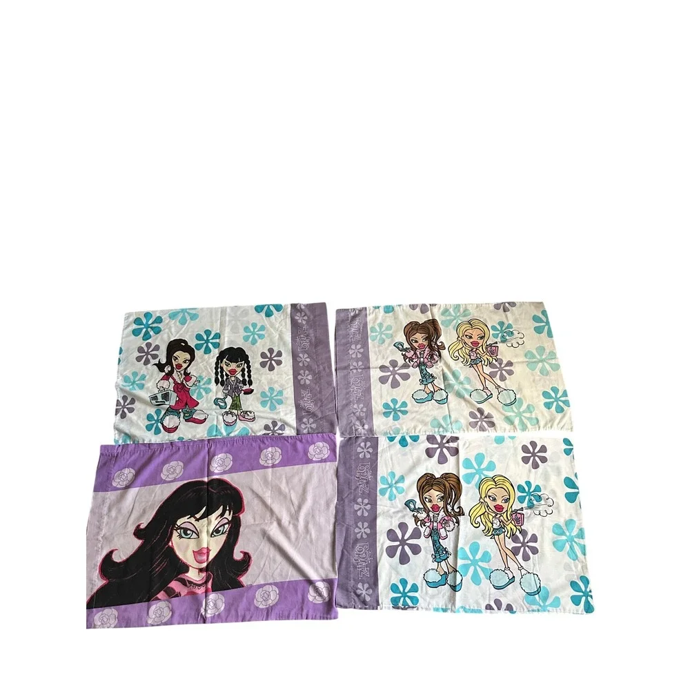 Y2K Bratz Twin Comforter Standard Pillowcase Set Groovy Retro Floral Bed Spread